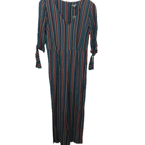 NWT Wild Fable Striped 3/4 Sleeve Pant Jumpsuit Size S - Picture 1 of 7